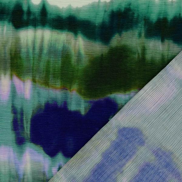 Plissee blau/grün multicolor